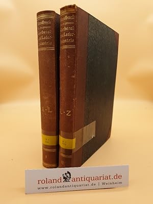 Bild des Verkufers fr Handbuch fr die gesamte Gerberei und Lederindustrie (2 Bnde) zum Verkauf von Roland Antiquariat UG haftungsbeschrnkt