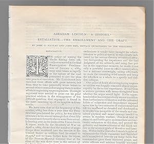 Bild des Verkufers fr Abraham Lincoln A History, Part XXX: Retaliation, The Enrollment And The Draft zum Verkauf von Legacy Books II