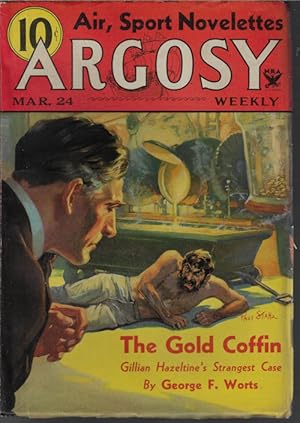 Imagen del vendedor de ARGOSY Weekly: March, Mar. 24, 1934 ("Brother of The Cheyennes") a la venta por Books from the Crypt