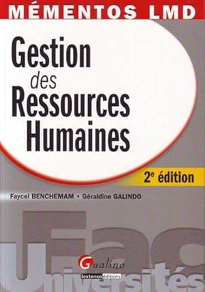 Image du vendeur pour Gestion des ressources humaines mis en vente par Chapitre.com : livres et presse ancienne