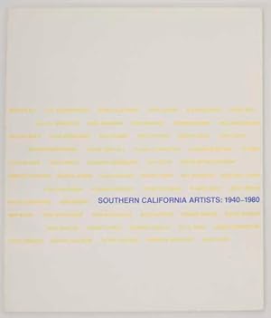 Seller image for Southern California Artists: 1940-1980 for sale by Jeff Hirsch Books, ABAA