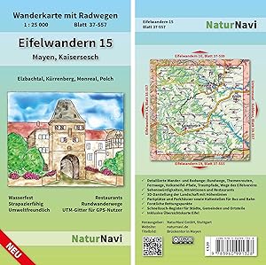 Eifelwandern 15 - Mayen, Kaisersesch 1 : 25 000 | Wanderkarte mit Radwegen, Blatt 37-557, 1 : 25 ...