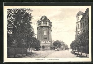 Ansichtskarte M. Gladbach, Viersenerstrasse mit Wasserturm