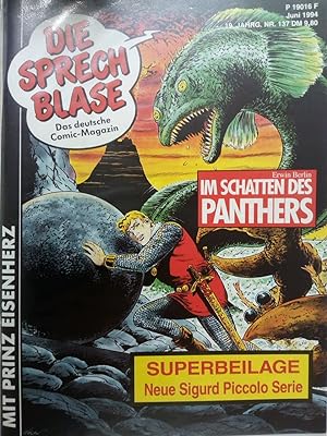 Seller image for Die Sprechblase. Das deutsche Comic-Magazin Nr.137 / 19. Jahrgang / 1994. Im Schatten des Panthers for sale by Versandantiquariat Jena