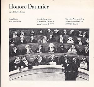 Bild des Verkufers fr Honor Daumier zum 100. Todestag. Graphiken und Plastiken zum Verkauf von Versandantiquariat Karin Dykes