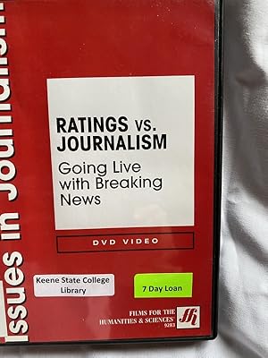 Imagen del vendedor de RATINGS VS. JOURNALISM GOING LIVE WITH BREAKING NEWS a la venta por The Yard Sale Store