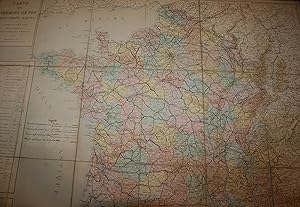 CARTE DES CHEMINS DE FER FRANÇAIS D'INTÉRÊT LOCAL. - Une Carte Dépliante en Couleurs & Entoilée d...