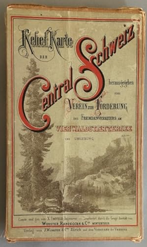 Imagen del vendedor de Reliefkarte der Centralschweiz. a la venta por Antiquariat Im Seefeld / Ernst Jetzer