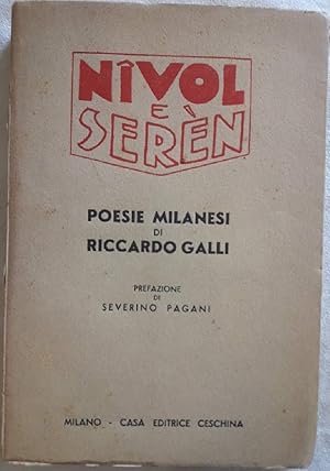 Imagen del vendedor de NIVOL E SEREN-POESIE IN DIALETTO MILANESE( 1940) a la venta por Invito alla Lettura