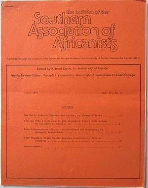 The Bulletin of the Southern Association of Africanists. June, 1976. Vol. IV. No. 2