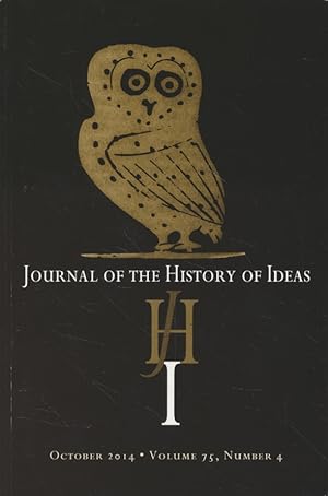 Bild des Verkufers fr Journal of the History of Ideas. Vol. 75, No. 4. zum Verkauf von Fundus-Online GbR Borkert Schwarz Zerfa