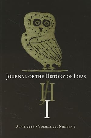 Bild des Verkufers fr Journal of the History of Ideas. Vol. 77, No. 2. zum Verkauf von Fundus-Online GbR Borkert Schwarz Zerfa