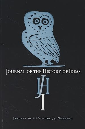 Bild des Verkufers fr Journal of the History of Ideas. Vol. 77, No. 1. zum Verkauf von Fundus-Online GbR Borkert Schwarz Zerfa