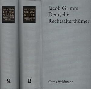 Jacob u. Wilhelm GRIMM WERKE / Abteilung / Band 17 / Deutsche Rechtsalterthümer [2 Bd.e]. Forschu...