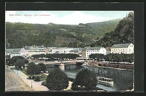 Bild des Verkufers fr Ansichtskarte Bad Ems, Mainzer- und Lahnstrasse zum Verkauf von Bartko-Reher