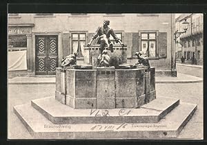 Bild des Verkäufers für Ansichtskarte Braunschweig, vor dem Eulenspiegel-Denkmal zum Verkauf von Bartko-Reher