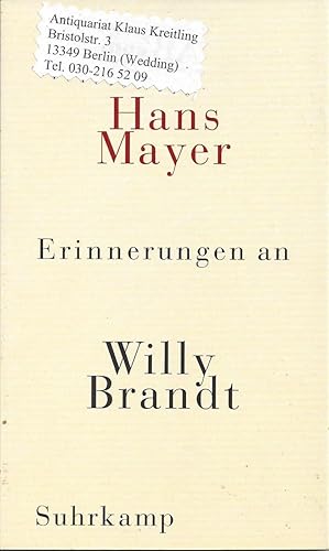 Erinnerungen an Willy Brandt