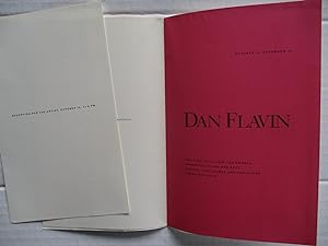 Image du vendeur pour Dan Flavin Untitled (To Laurie and Morgan.) 1990 Themes and Variations Rubin Spangle Exhibition invite postcard mis en vente par ANARTIST