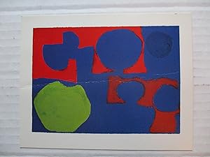 Seller image for Patrick Heron Gouaches Waddington Galleries 1968 Exhibition invite postcard for sale by ANARTIST