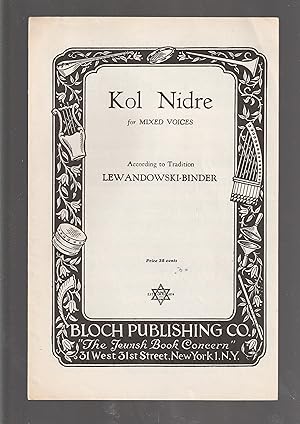 Seller image for KOL NIDRE for mixed voices for sale by Meir Turner