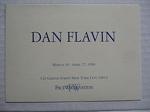 Seller image for Dan Flavin PaceWildenstein 1996 Exhibition invite postcard for sale by ANARTIST