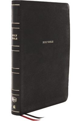 Imagen del vendedor de Nkjv, Reference Bible, Center-Column Giant Print, Leathersoft, Black, Red Letter Edition, Comfort Print: Holy Bible, New King James Version (Leather / Fine Binding) a la venta por BargainBookStores