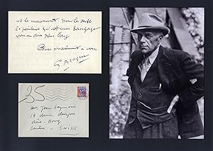 Image du vendeur pour Georges Braque Autograph | handwritten letter signed & mounted mis en vente par Markus Brandes Autographs GmbH
