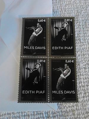 Image du vendeur pour Miles Davis 60 Cents/Edith Piaf 89 Cents Se-tenant Stamps Block [Import] mis en vente par The Librarian's Books