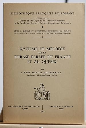 Rythme et mélodie de la phrase parlée en France et au Québec