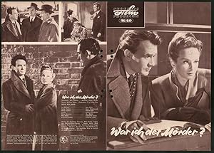 Bild des Verkufers fr Filmprogramm PFP Nr. 96 /60, War ich der Mrder?, John Mills, Joan Greenwood, Regie: Roy Baker zum Verkauf von Bartko-Reher