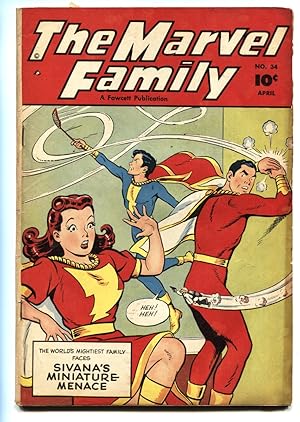 Marvel Family #34 1949- Sivana's Miniature Menace VG