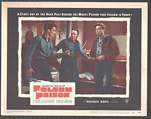 Seller image for Inside the Walls of Folsom Prison 11'x14' Lobby Card #1 William Campbell Film Noir for sale by DTA Collectibles