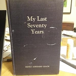 Seller image for My Last Seventy Years for sale by Quailcottage Books