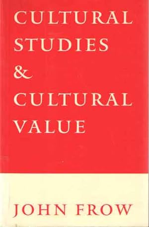 Seller image for Cultural Studies and Cultural Value for sale by Bij tij en ontij ...