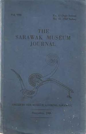 Image du vendeur pour The Sarawak Museum Journal, December 1958 Volume VIII Number 12 New Series mis en vente par Bij tij en ontij ...