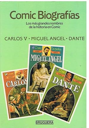 Bild des Verkufers fr Cmic Biografas: CARLOS V * MIGUEL NGEL * DANTE. zum Verkauf von Librera Torren de Rueda