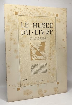 La gravure sur bois - le musée du livre - fascicule 31-34