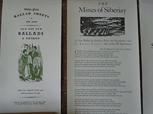 Bild des Verkufers fr Dolmen Press Ballad Sheets New Series No.2,3, 4 and 5 plus Advertising Sheet [The Mines of Siberiay; Song for St. Stephen's Day; Garland Sunday; The Dirge of the Lone Woman] and Domen Press Books Catalogue 1962 zum Verkauf von Keoghs Books