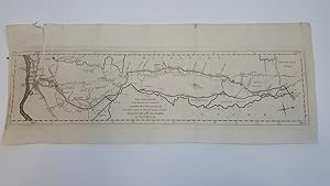 Bild des Verkufers fr Plan of the Intended Navigable Canal from Moor Fields into the River Lee at Waltham Abby [Abbey] Surveyd by Order of the City of London zum Verkauf von Keoghs Books