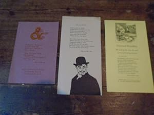 Imagen del vendedor de Ampersand, Ampersand; Naar een oude foto; Unnatural Friendship [3 broadsheets] a la venta por Keoghs Books