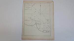 Plan de la Rade de Batavia - a nautical chart showing sea routes into Batavia in the Dutch East I...