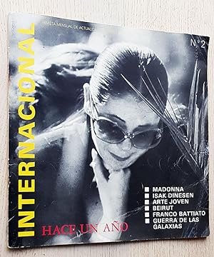 INTERNACIONAL. Revista mensual de Actualidad. Nº 2. Octubre 1985. Madonna. Isak Dinesen. Arte Jov...