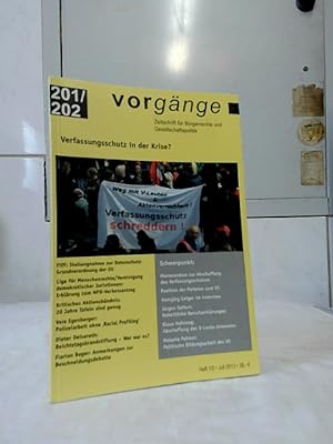 Vorgänge : Zeitschrift für Bürgerrechte und Gesellschaftspolitik. Vorgänge 201/202. Verfassungssc...