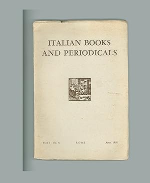 Italian Books and Periodicals Vol. 1, No. 4, April 1958, Published by the Council of Ministers Co...