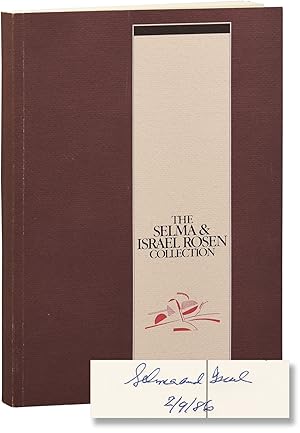 The Selma and Israel Rosen Collection (First Edition, inscribed)