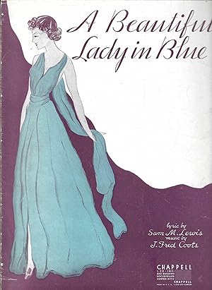 Seller image for A Beautiful Lady in Blue (sheet music) for sale by Vada's Book Store