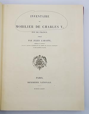 Bild des Verkufers fr Inventaire du mobilier de Charles V, Roi de France. zum Verkauf von Librairie Le Trait d'Union sarl.