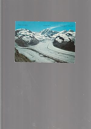 Blick vom Gornergrat ob Zermatt Gornergletscher und Grenzgletscher [Post card postcard carte post...