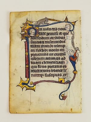 FROM A SMALL PSALTER-HOURS IN LATIN, WITH IMMENSELY CHARMING MARGINALIA