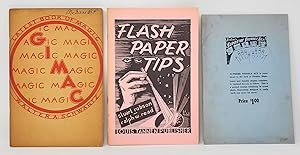 Gimac; Flash Paper Tips; Berland's Thimble Act Supreme [Lot of Three Miscellaneous Magic Booklets]